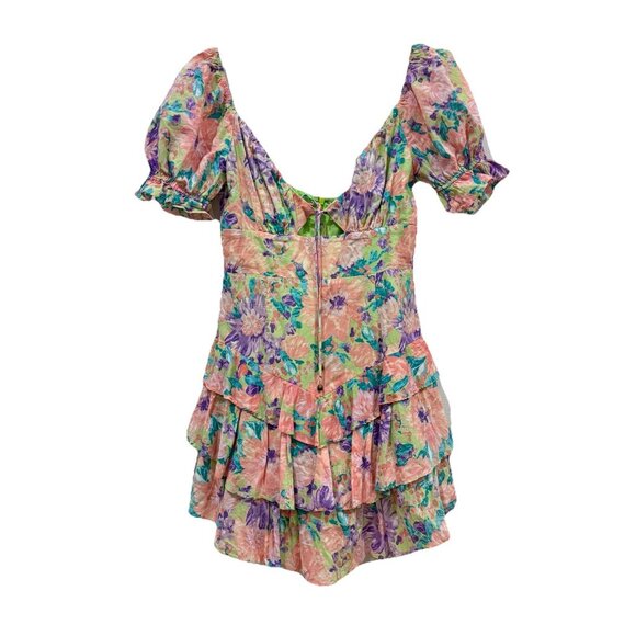 Women’s Sundae Muse Romper Dress Size 8 Spring Floral Cute‎ Summer - Picture 5 of 13